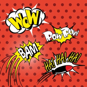 étiquettes autocollantes scolaires comics pour préparer la rentrée des classe à l'école