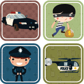 etiquette-enfant-police-pas-cher étiquettes enfants sur le thème de la police