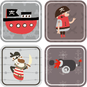 etiquettes-enfants-ecole-vetements-pirates étiquettes pour enfants avec le thème des pirates