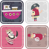etiquette-enfant-ecole-vetements-pirates étiquettes pour enfants avec le thème des pirates