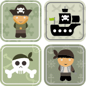etiquettes-vetements-enfants-pirates étiquettes pour vêtements d'enfants avec des pirates