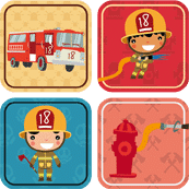 etiquette-enfant-pompier étiquettes enfants pompiers