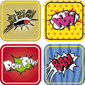 etiquette-pour-enfant-comics étiquettes comics pour enfants afin d'identifier ses affaires d'école