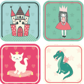 etiquette-enfant-fille-princesse étiquettes pour enfants avec des princesses