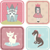 etiquettes-enfants-filles-princesses étiquettes personnalisées pour les petites filles qui aiment les princesses