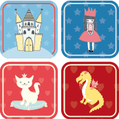 etiquettes-enfants-filles-princesses étiquettes pour enfants avec des princesses