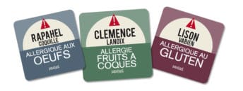 étiquettes allergie enfants