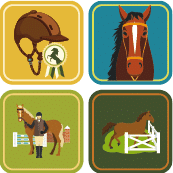 etiquette-enfant-ecole-college-cheval étiquette enfant pour école et collège sur le thème du cheval