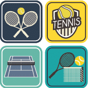 etiquette-enfant-ecole-college-tennis étiquette enfant pour école et collège sur le thème du tennis
