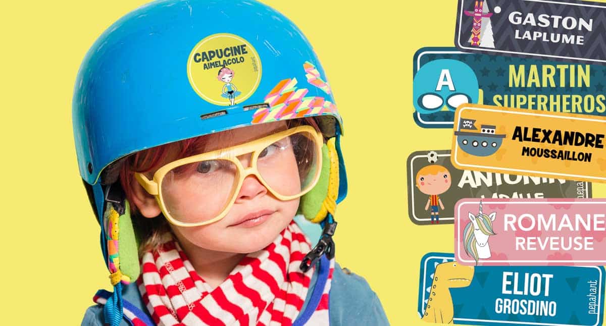etiquette pour vetement d'enfant